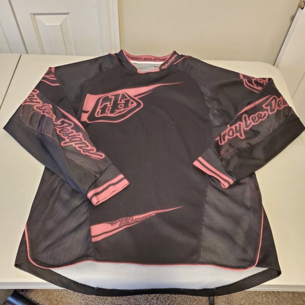 Troy Lee Designs Men’s Black and Pink Jersey